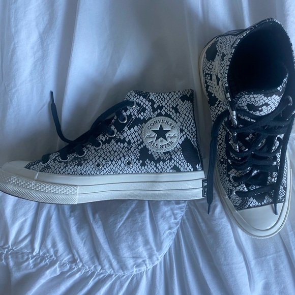 Last chance! - CHUCK 70 HI DIGITAL DAZE SNAKE PRINT LEATHER SNEAKERS - Picture 3 of 7